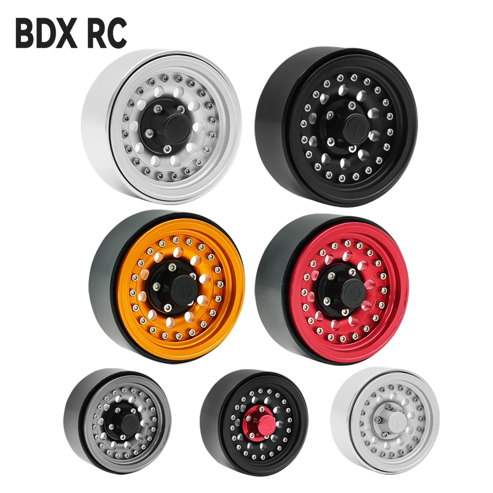 1/10Metal 1.9 Beadlock Wheel Hub Rim for 1/10 RC Crawler Axial SCX10 III Capra 90046 AXI03007 TRX4 RedCat D90 D110