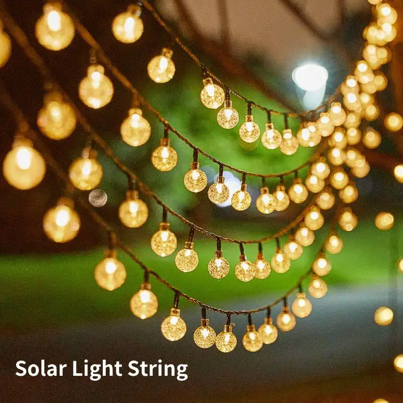 

5/6.5m LED Solar String Light Outdoor High Brighter Fairy String Lights Fits Garden Yard Festive Party Christmas Solar Decor