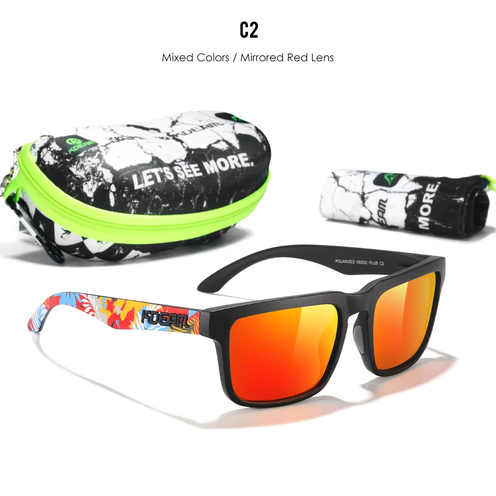Kdeam große Herren Sonnenbrille polarisierte photo chrome Nachtsicht brille übergroße Sonnenbrille mit 154mm Breite kd332 plus