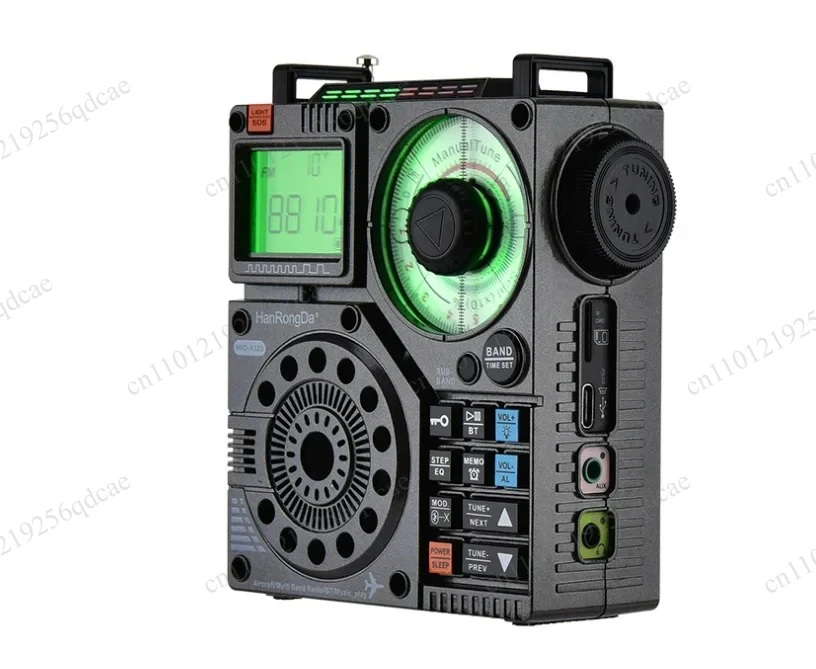 HRD-A320 Portable AM FM Radio Receiver Ham Radio Emergency Amateur Shortwave Radio SW AIR Band VHF WB Alarm Clock
