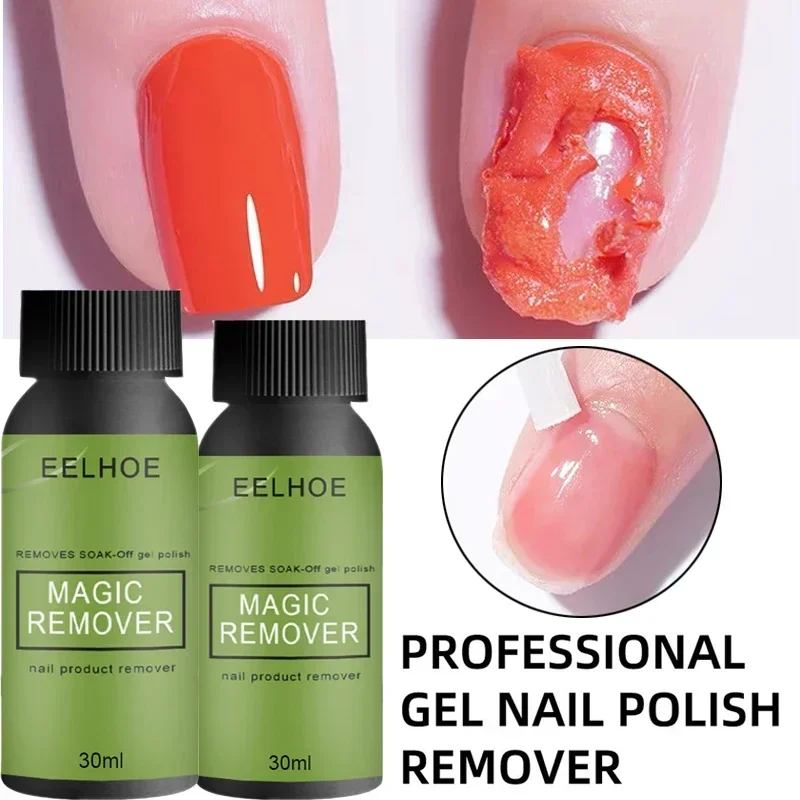 30/50ML Magic Remover Gel Nail Polish Remover Peel Off Varnishes Base Top Coat Without Soak Off Semi Permanent Nail Gel Polish