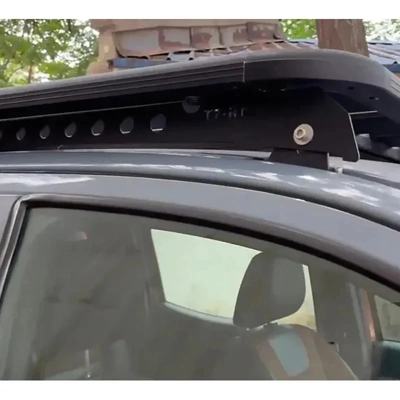High Quality New Carbon Black Aluminum Alloy Rooftop Mount Roof Lage Rack 0Kg+ Load Capacity KGHot Selling