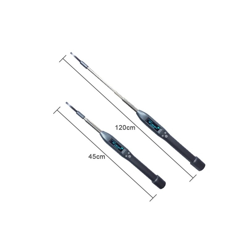 เครื่องสแกนเสาอากาศแบบปรับได้เครื่องอ่านแท็กหูสัตว์ RFID เครื่องอ่านชิป ISO FDX-B HDX สําหรับวัวม้าวัว