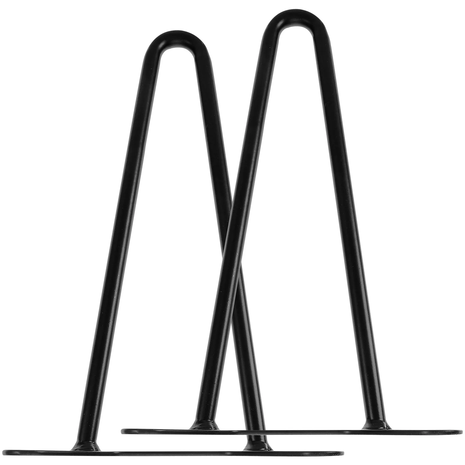 2Pcs Simplified Table Legs Hairpin Design 200Mm Metal Furniture Legs Replacement for Coffee Table Desk Benches