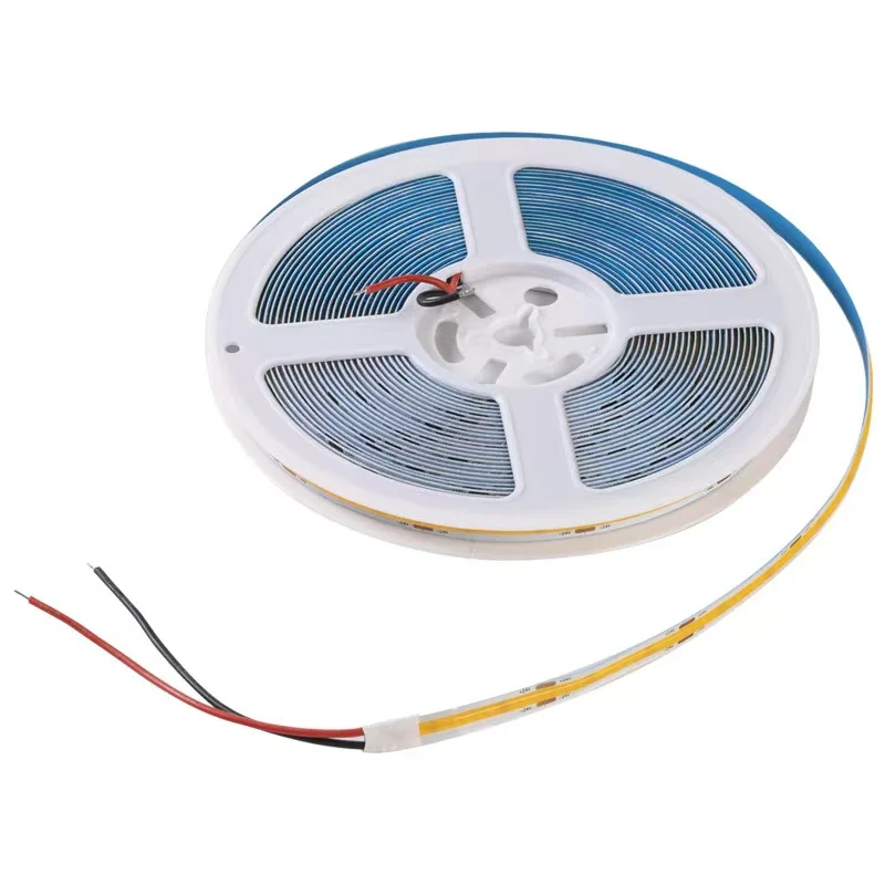 5M 320LEDs COB LED Light Strip 12V LED Neon Light ความหนาแน่นสูง Linear Lighting COB LED LIGHT