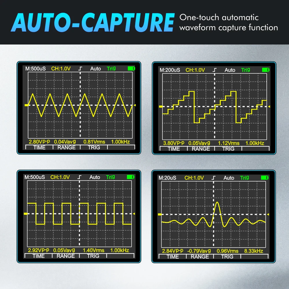 TOOLTOP ET828Pro Intelligent 10MHz 50Msps Digital Oscilloscope Multimeter Graphical 6000 Counts Disply Electrican Repair Tools