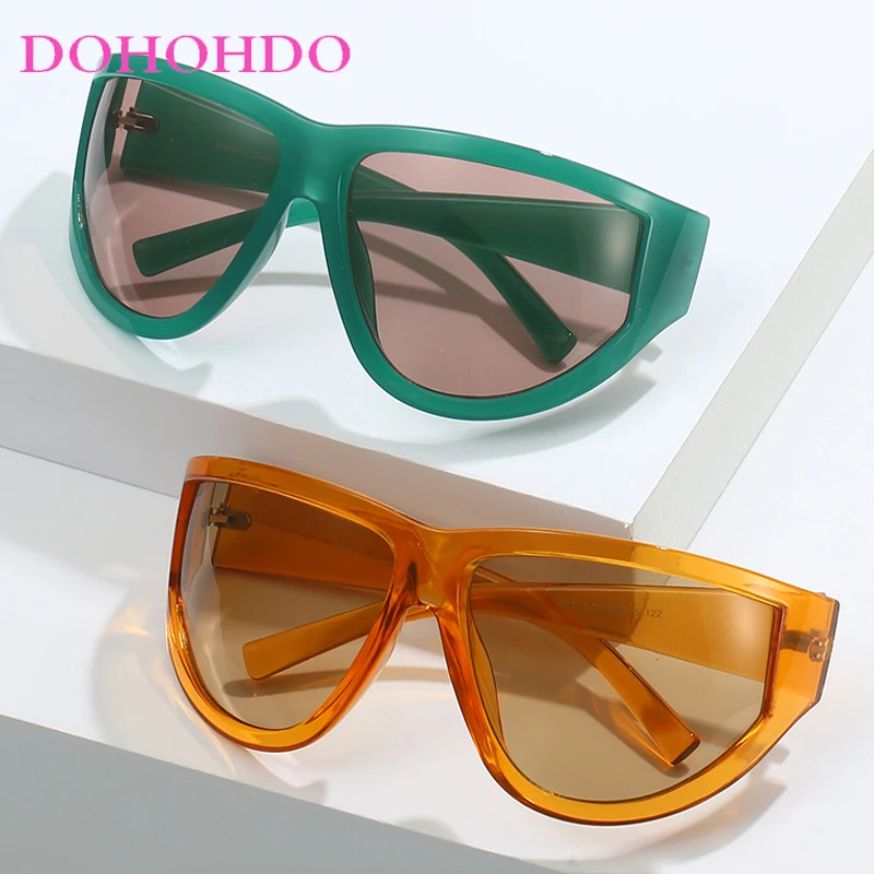 Sport Y2K Sunglasses For Women Oversized Punk Eyewear Men Fashion Brand Designer Hip Hop Shades Outdoors Cycling Glasses UV400