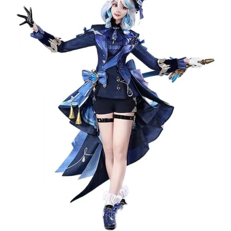 

❤️❤️❤️KIRA KIRA Furina Cosplay Costumes Doki SR Game Genshin Impact Fontaine Dark Furina Black Focalors Cosplay Costume wi❤️⭐️❤️