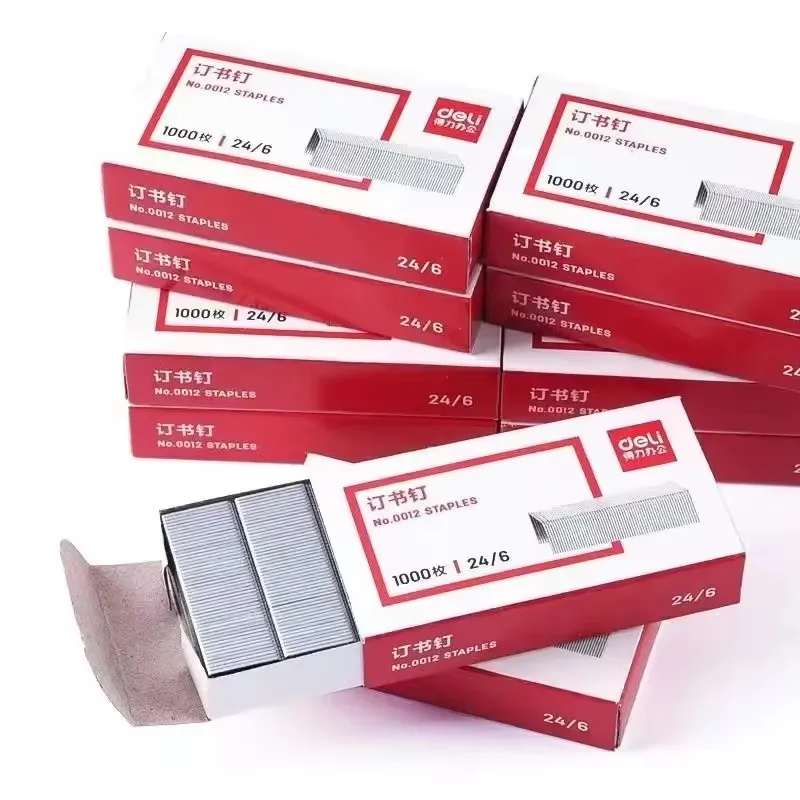 新品1000個セット12 #   24/6 ステンレス鋼ステープラー用ステープル、文房具、オフィス、学校、バインダー、サプライヤー 0012