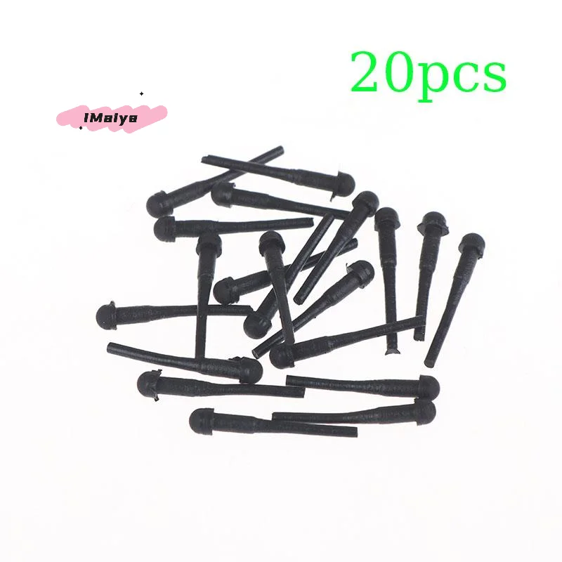 M-20 Stück 4 mm schwarze Gummi-Schalldämpfer für Haarscheren, Friseurscheren, Ersatzstopper, langlebiges Polster für Scheren und Scherenscheren