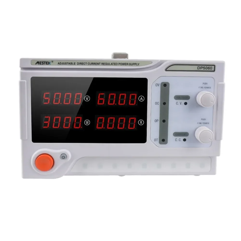 

Mestek 50V Digital DC Power Supply 60A 10A 20A 2000W 3000W Digital Programmable Adjustable 4 Bits Digital Accurate Display