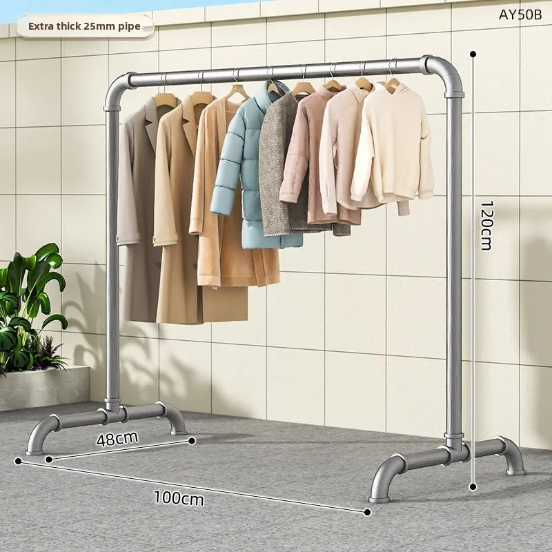 thickened-indoor-outdoor-clothes-drying-rack-mobile-balcony-steel-tube-free-standing-clothes-hanger-indoor-outdoor-use