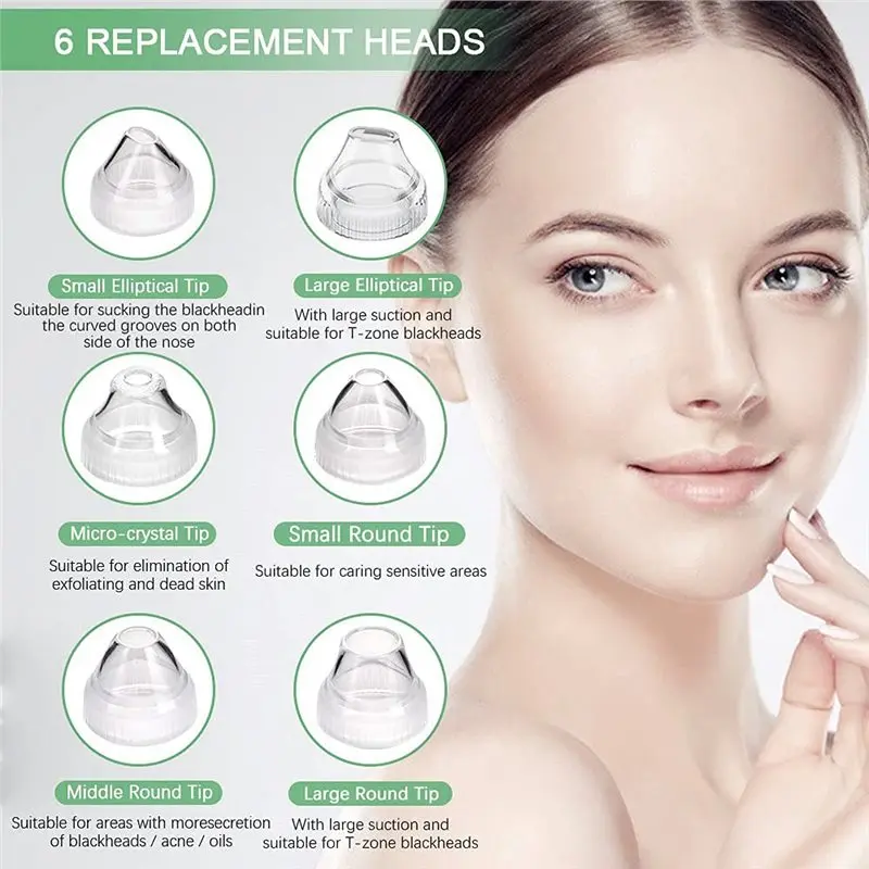【FITTING】Blackhead Remover Pore Vacuum Kit With HD Camera, Visible Facial Pore Cleanser Pimple Acne Comedone Extractor view 6