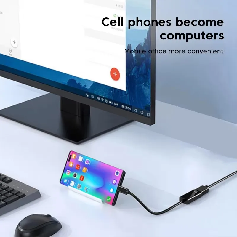 USB C HDMI كابل نوع C إلى HDMI 4K محول USB C USB 3.1 ذكر إلى HDTV أنثى محول كابل لأجهزة الكمبيوتر المحمول اللوحي التلفزيون ماك بوك برو