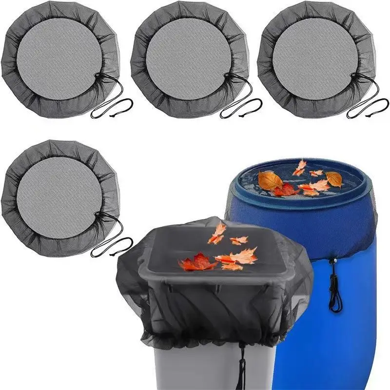 Housse en filet anti-pluie pour seaux à eau, anti-poussière, anti-moustiques, anti-débris, réutilisable, résistante aux déchirures, pour usage domestique et extérieur