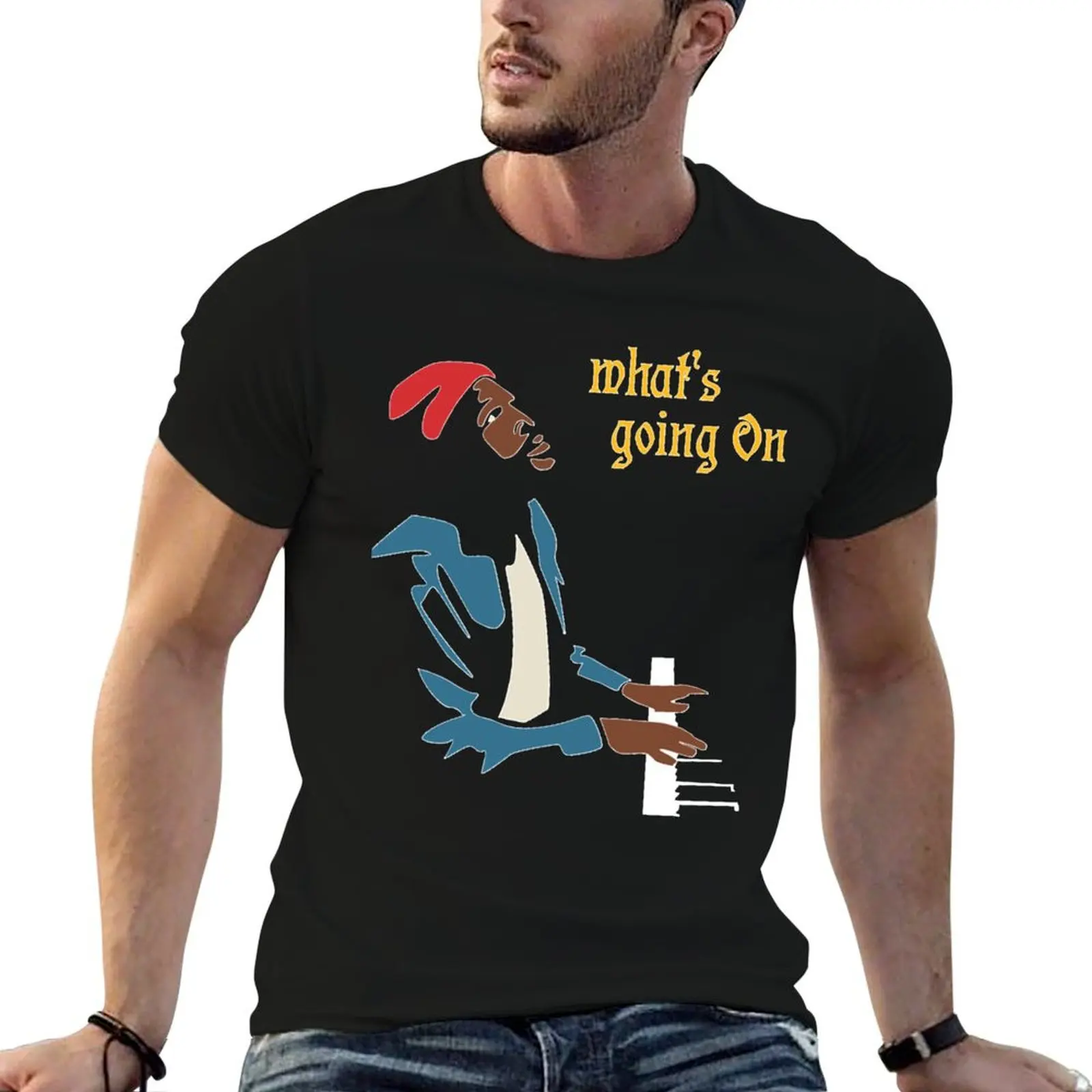 

What's going on Vintage Marvin Gaye Music T-Shirt man t shirt graphic funny t shirts man T-Shirt