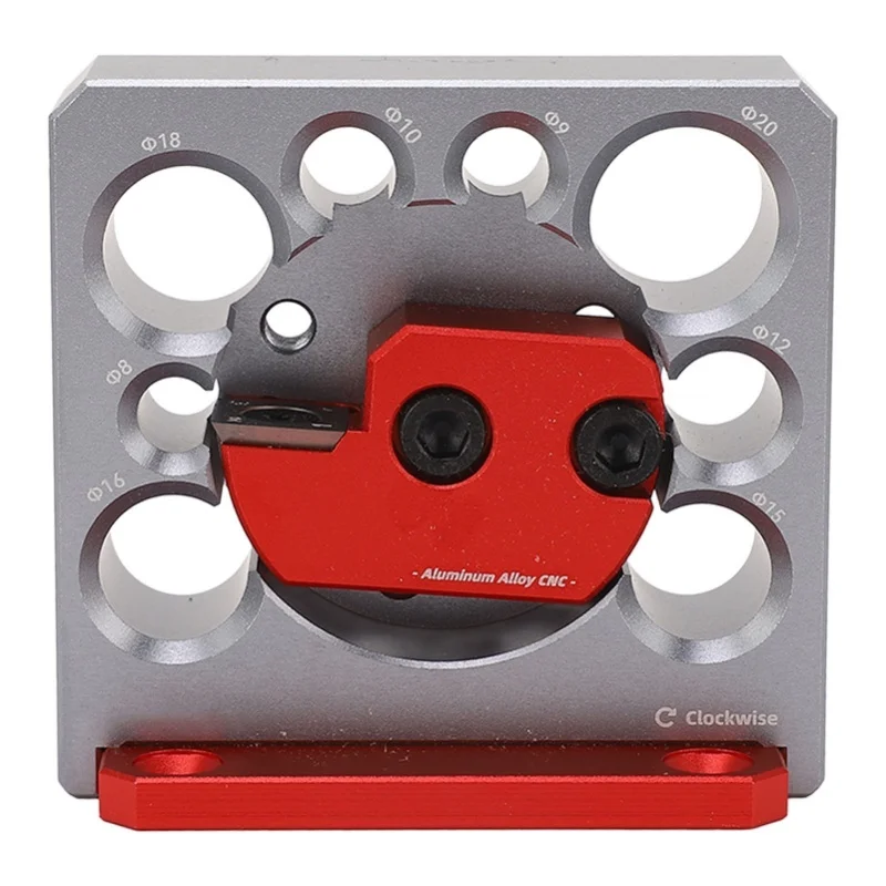8 Holes Lathe Turning Tool Wood Dowel Plate Adjustable Carbide Inserts Woodworking Doweling Maker
