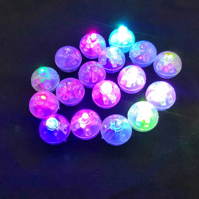 

Miniature LED Lights Flash/Monochrome Round Ball Light Diy Dollhouse Model Scene Luminous Materials Accessory With Battery 30Pcs