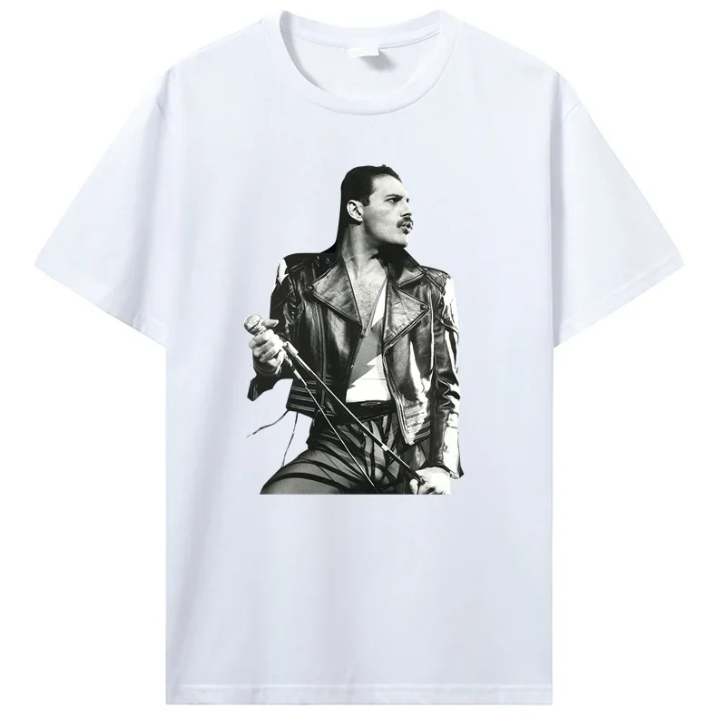 T Shirts Men Cotton O-neck Tshirt Hip Hop Tees Tops New Freddie Mercury British Rock Legend  graphic t shirts harajuku clothing