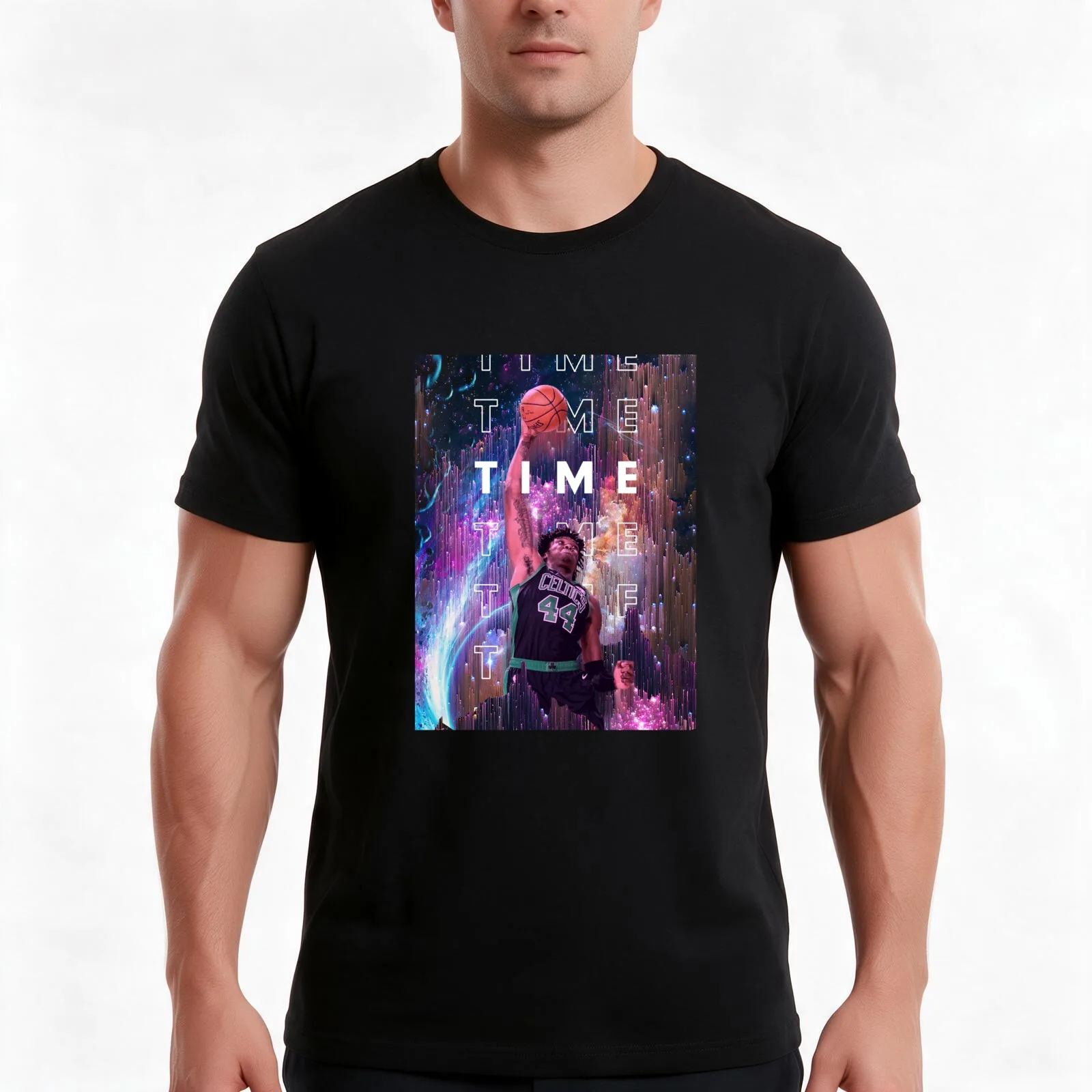 T I M E L O R D T-Shirt, Summer Casual Cotton Tee, Oversized Streetwear Tops, Vintage Graphic Print, Loose Fit Short Sleeve