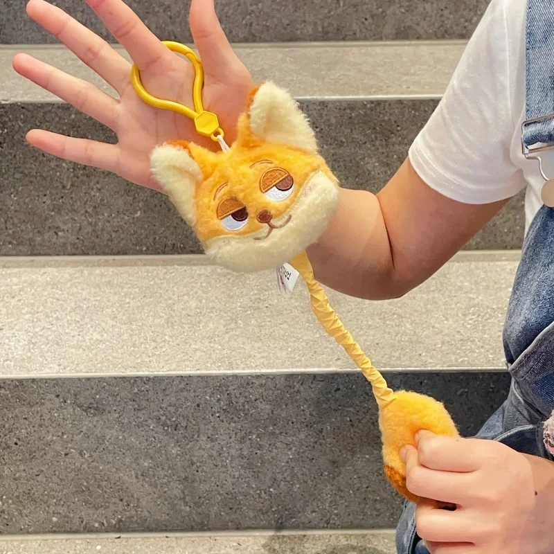 Echte Disney Zootopia Judy Nick pluche sleutelhanger authentieke rugzak hanger cadeau voor meisjes knuffeldier speelgoed knijpen decomprimeren