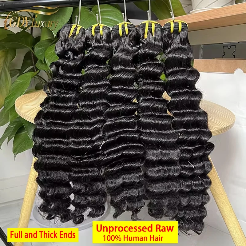 Loose Deep Wave Bundles 100% Human Hair Extensions Unprocessed Vietnamese Raw Hair Wavy Bundles Top Bundles 1/2/3/4PCS Thick