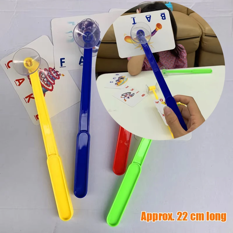 

New 1pc Fidget Toys Children's Board Games Sucker Hammer Fun Toys Sucker Hammer Knock Suction Table Party Game Toys