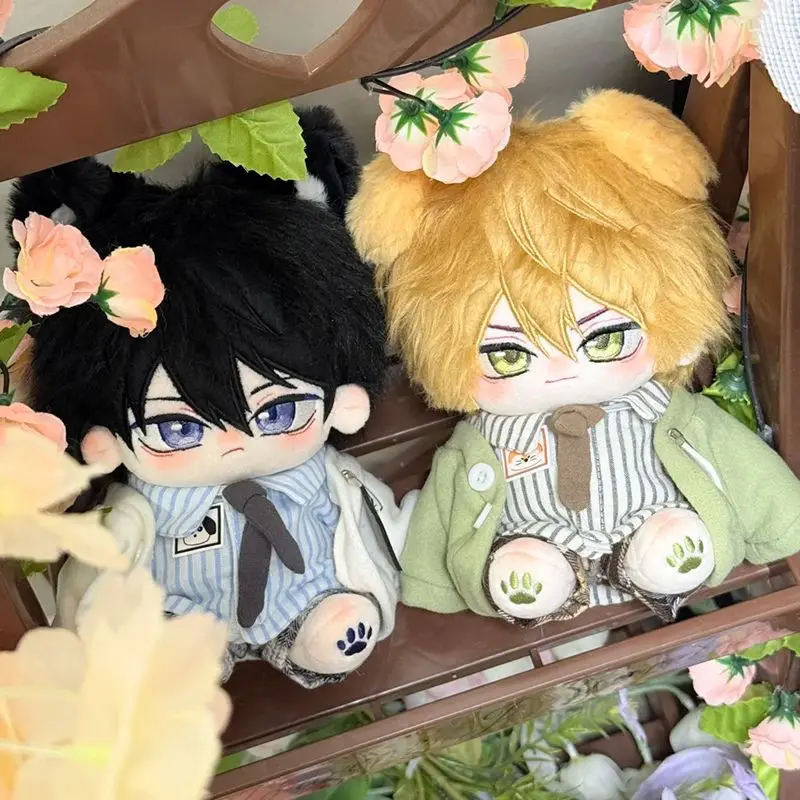20cm Anime JYUNTA AZUMAYA Takato Saijo Cosplay Plush Doll Body Dress-up Cotton Doll Replaceable Clothes Stuffed Toy Fans Gifts