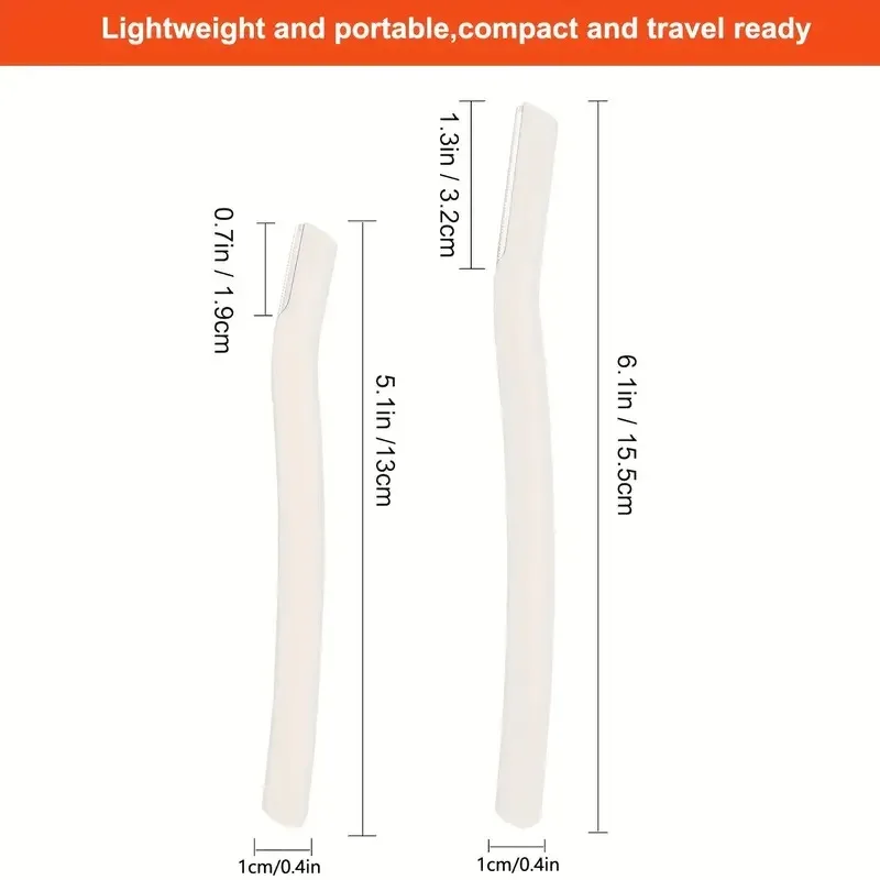 Conjunto de aparador de sobrancelha profissional multiuso com 3 pacotes - Barbeador manual de remoção de pelos faciais, ferramenta de dermaplaning esfoliante