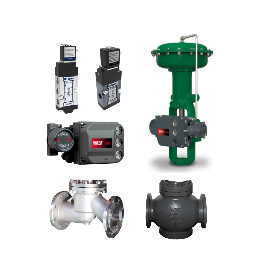 

Chinese Control Valve With Fisher 657 667 Pneumatic Diaphragm Actuator and PRIMOFLO Pilot Operated Solenoid Valves