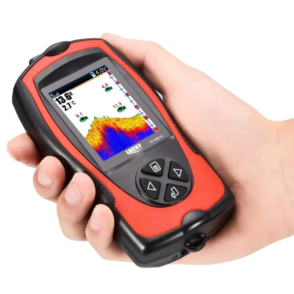 lucky fish finders Finder| PRO depth range LUCKY FF1108-1CT Portable Wired Sonar