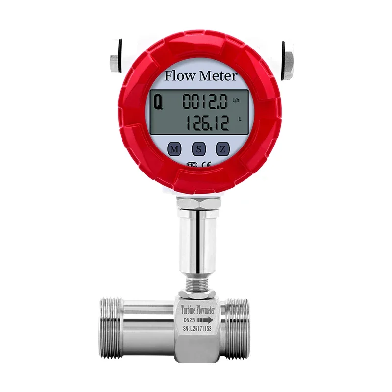 

Digital Flowmeter Turbine Flow Meters For Liquid Water Oil Alcohol Diesel Gasoline Measure DN10 DN15 DN25 DN32 DN40 DN50