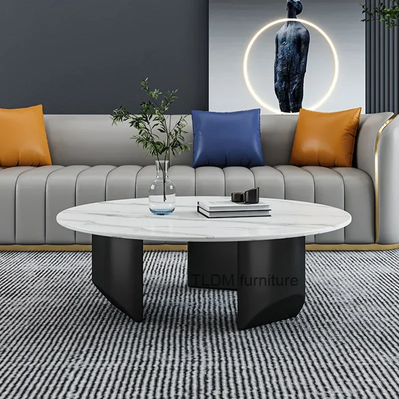 

Center Coffee Tables Living Room Luxury Salon Floor Modern Desk Dining Tables Round Corner Couch Stolik Kawowy Hotel Furniture