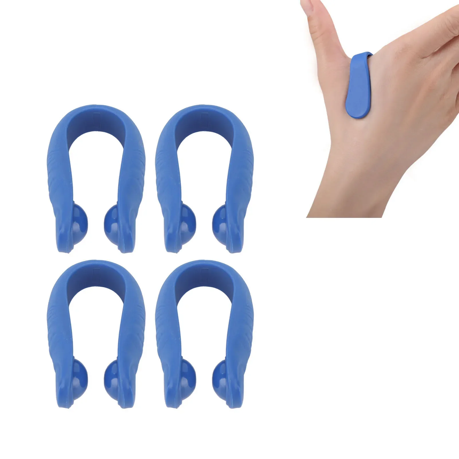 

4pcs Hand Pressure Point Clip Stress Reduction Wearable Tension Relief Acupressure Clip Headache Pressure Point Tool