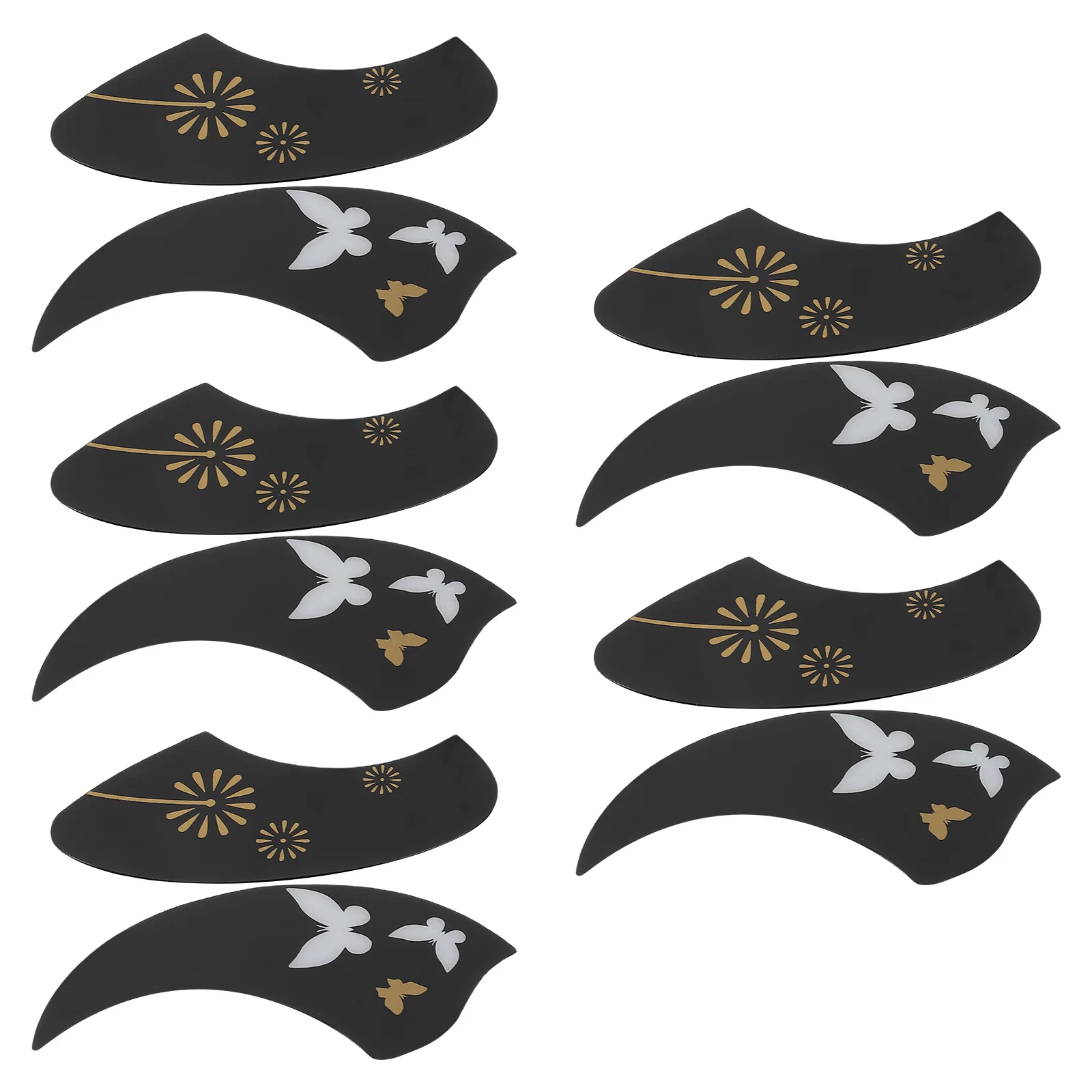 

10pcs Ukulele Pickguards Butterfly Dandelion Print Lightweight Scratch Protection For Daily Practice Performance Plastic Guard