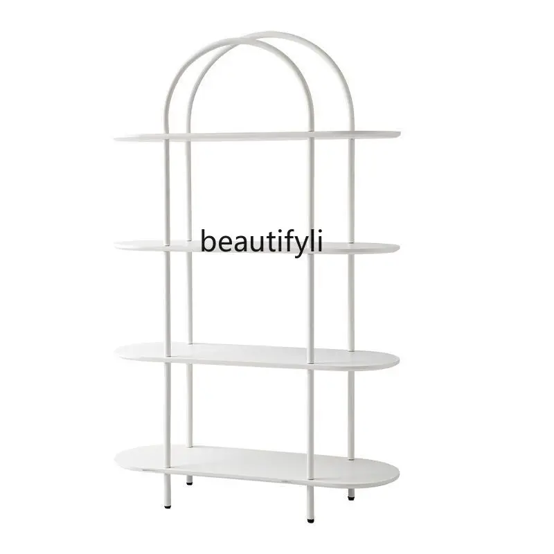 

Nordic Multi-Layer Light Luxury Arch Display Stand Bookshelf Floor Modern Simple Storage Holder