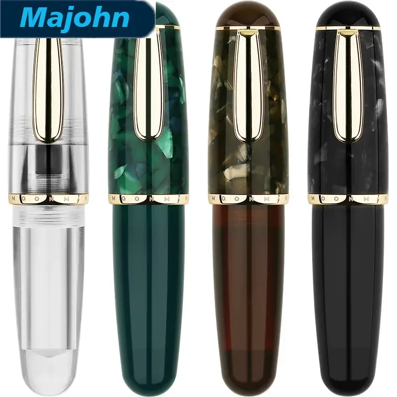 

MAJOHN Q1 Акриловая прозрачная мини-ручка-фонтан с иридиевым пером EF/F, портативная, для письма, подарок, школьные принадлежности