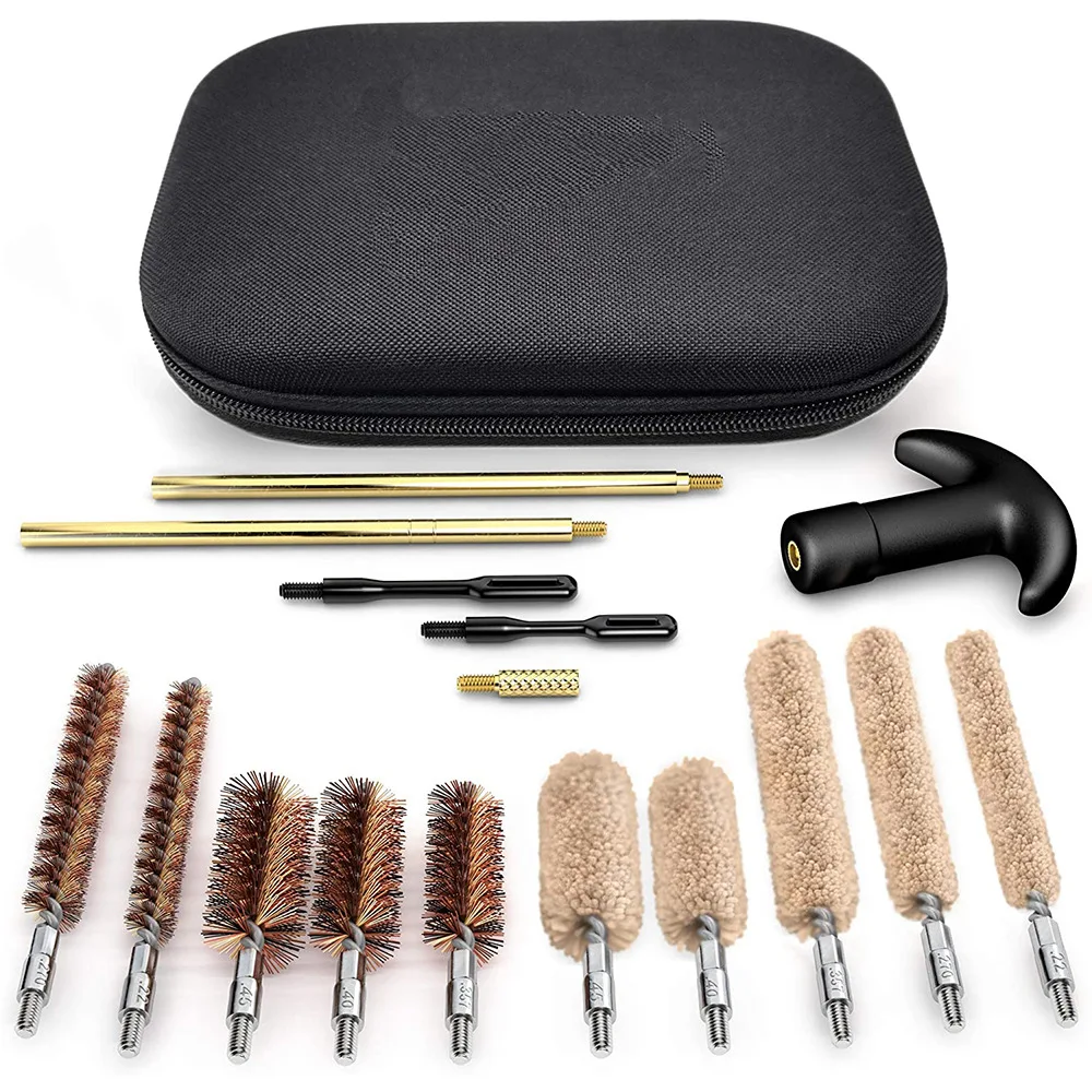 Outdoor Gun Barrel Brush Tool Cleaning Kit Bagged Pipe Dredging Cleaning Brush Hunting Sport for AR15 AR10 M4 M16 Glock g17 g19