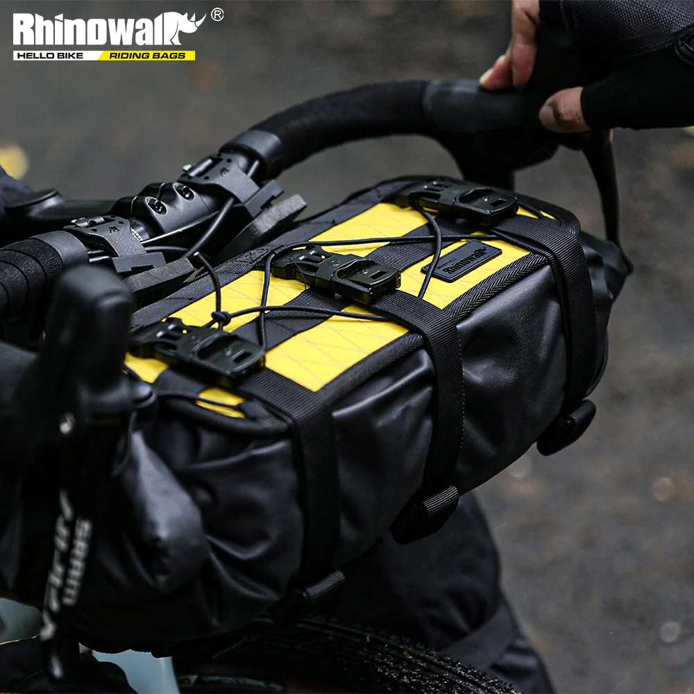 Rhinowalk Bike Handlebar Bag 7-13L Rainproof Front Bag Set Bikepacking MTB Road Bike Front Frame Bag Pannier Storage Bag