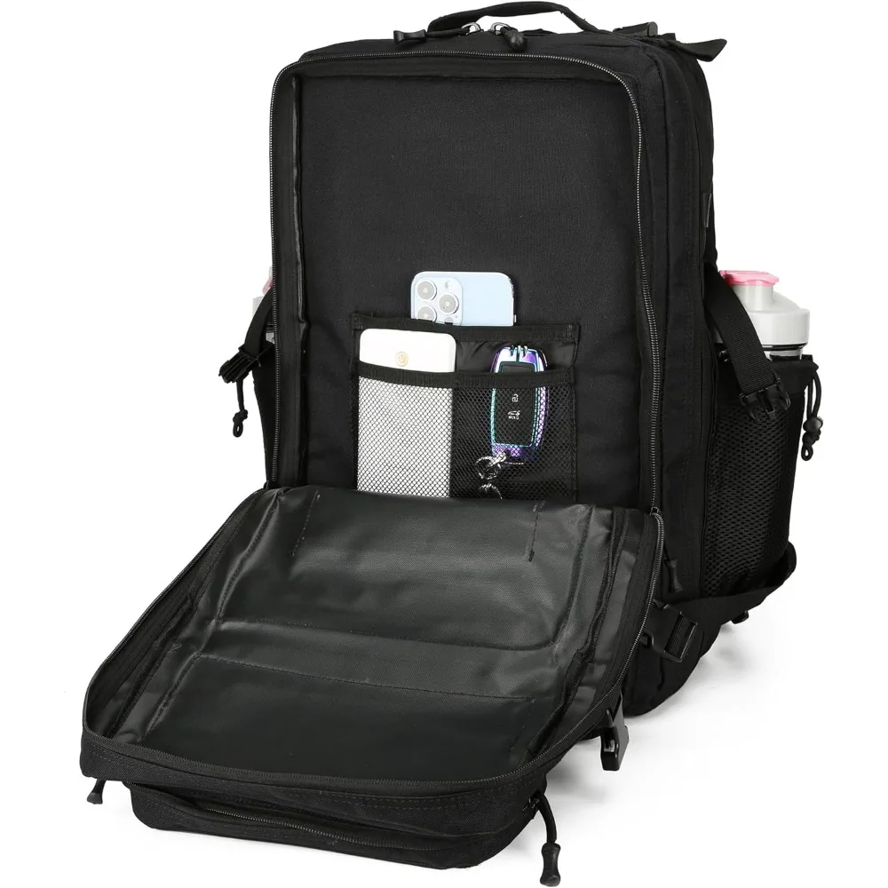 45L Tactical Assault Backpack 3 day assault pack with Molle Waterproof backpack Rucksack for Tactical Backpacks (Black)