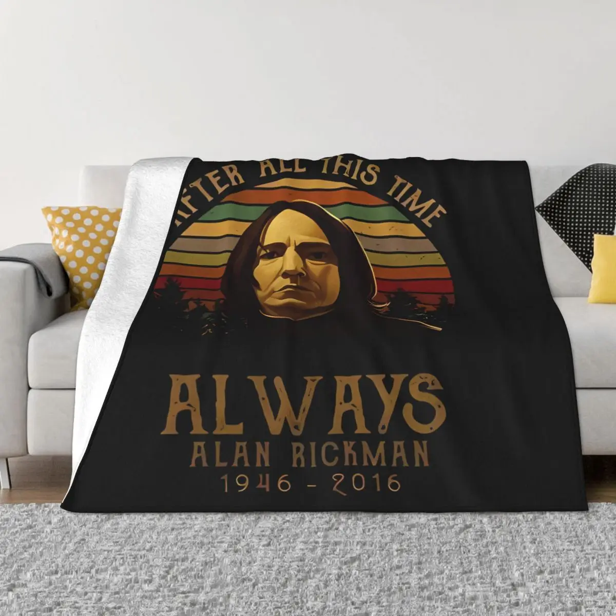 Severus Snape After All This Time Always Alan Blanket Bedspread On The Bed Anime Sofa Bed