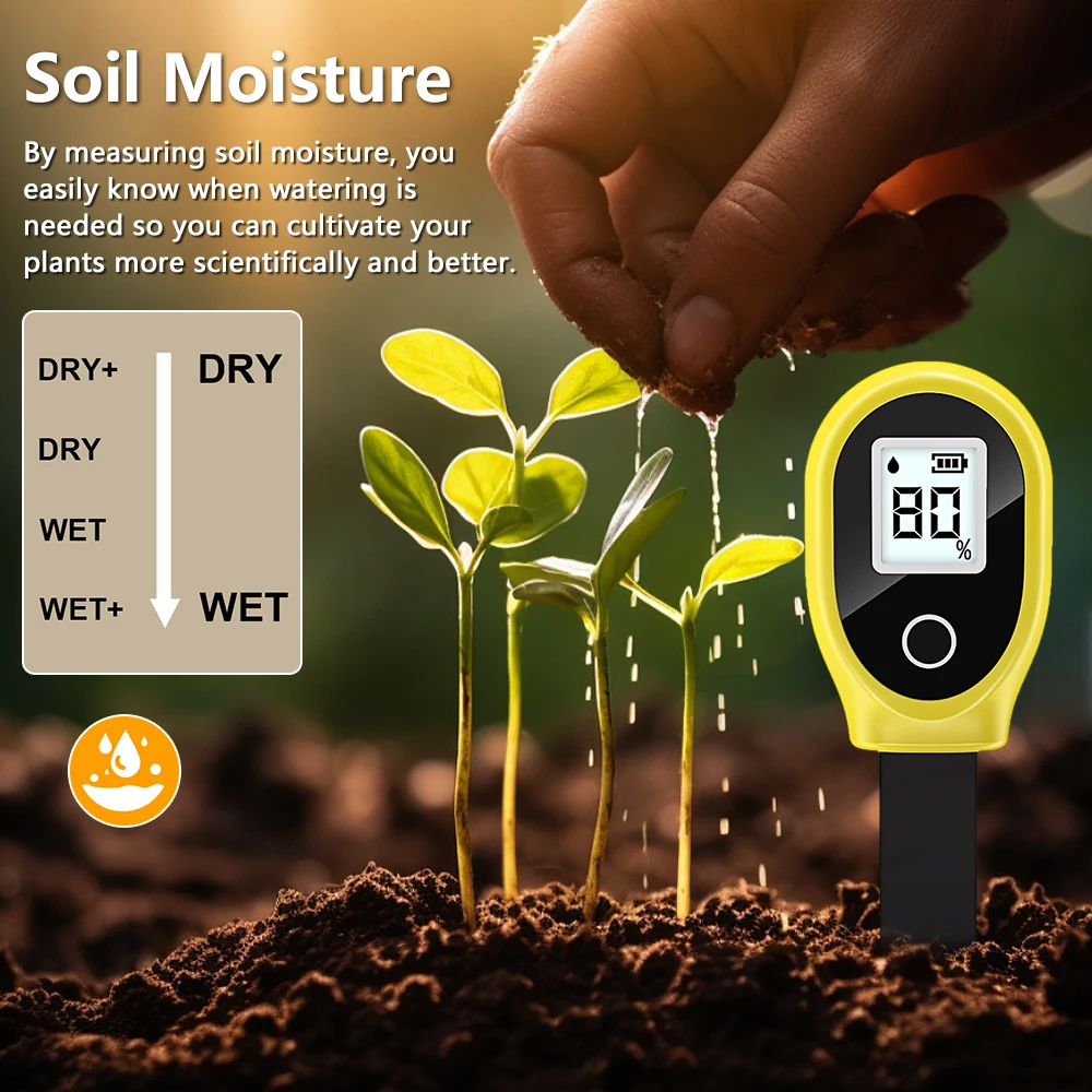 Digital Soil Tester Sgs10 Soil Moisture Meter Household Soil Moisture Meter Potted Gardening Humidity Detector