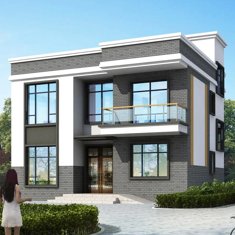 Modern Luxury Modular Steel Villa Prefabricated Steel Structure Building for Residential Use