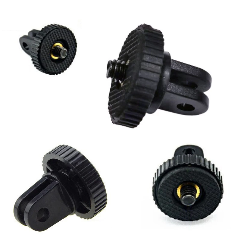 100 pçs 1/4 Polegada parafuso tripé adaptador suporte de montagem para gopro hero 9 8 7 6 5 4 xiaomi yi 4k sjcam acessórios da câmera