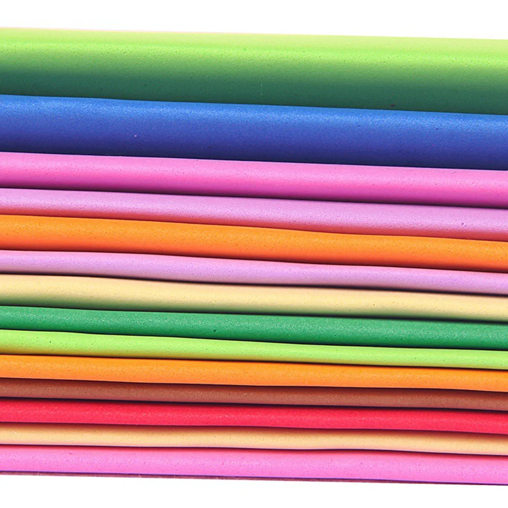 

20 Sheets EVA Sponge Paper DIY Handcraft Materials Bright Colors Durable Craft Supplies Scrapbooking Decorative Use Art Supplies