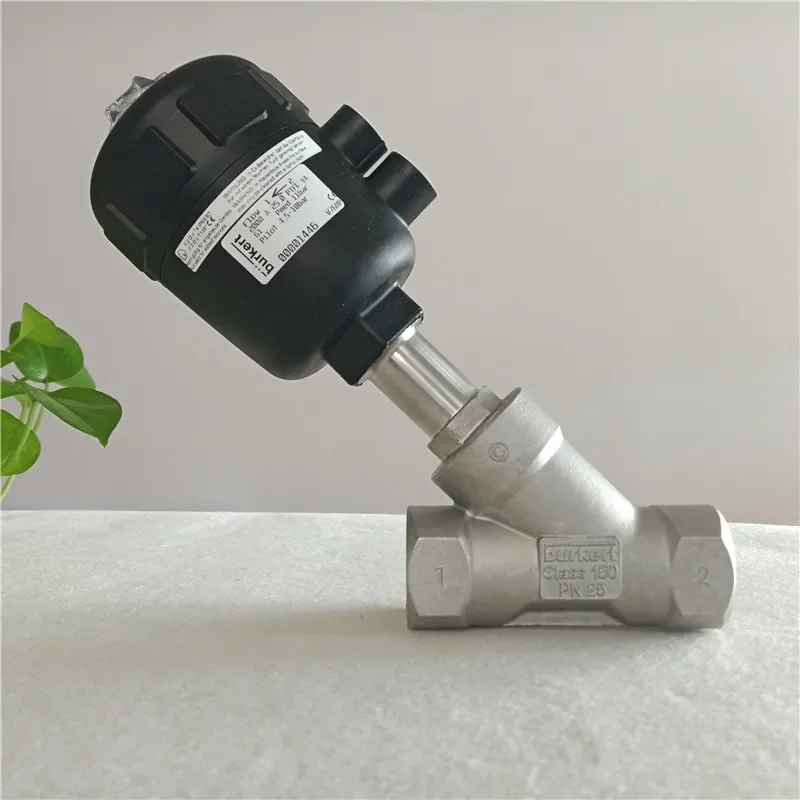 2025.4 Серый угловой седельный клапан Burkert2000 Пневматический DN15-DN65 Оригинальный в наличии Powerleader Оригинальный