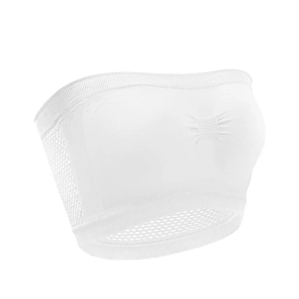Women’s Strapless Seamless Tube Top Bra Anti-Slip Wireless Bandeau for Summer Outfit image 3
