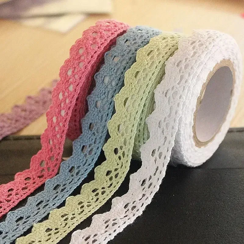 1.8m Creative Sticky Lace Ribbon Multi-purpose Decorative Lace Sticker Home Decoration Handicraft Ornament