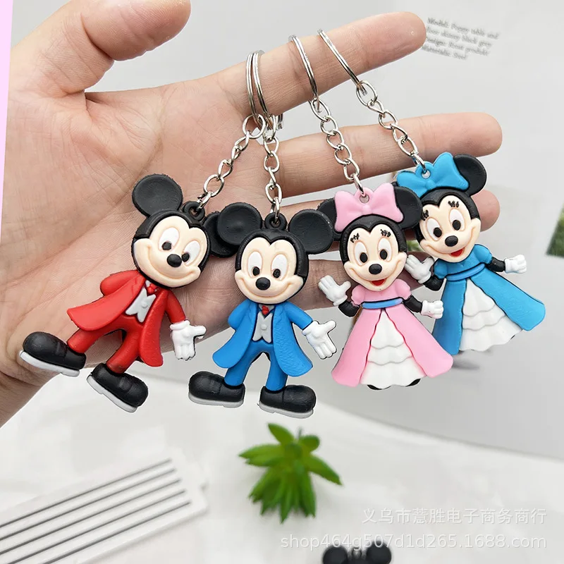 

Disney Mickey Minnie Doll Dolls Pendant Keychain Cartoon Anime Car Key Chain Backpack Ornament Creative Student Gifts Rewards
