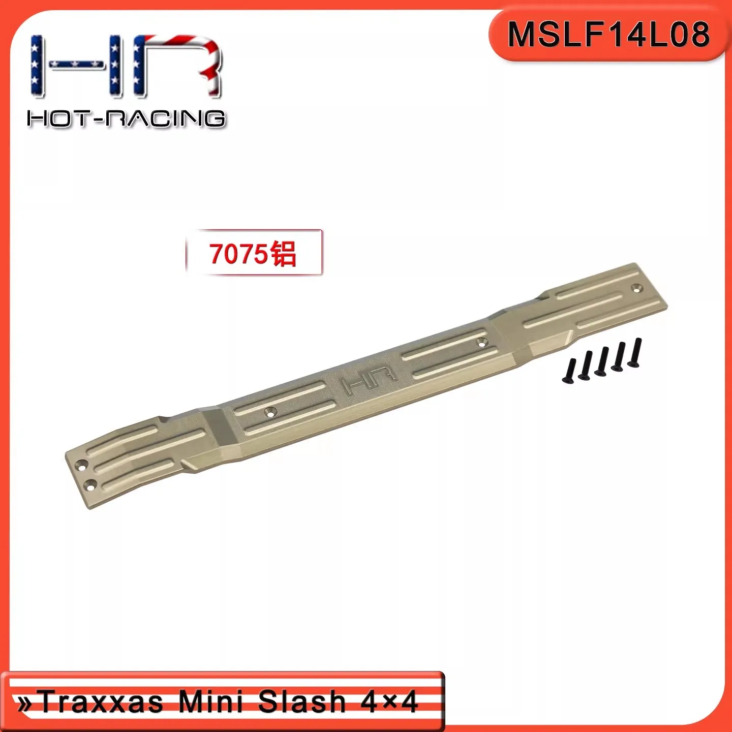 

HR Traxxas Mini Slash 4 × 4 7075 Посиленная опорная защита шасси из алюминиевого сплава
